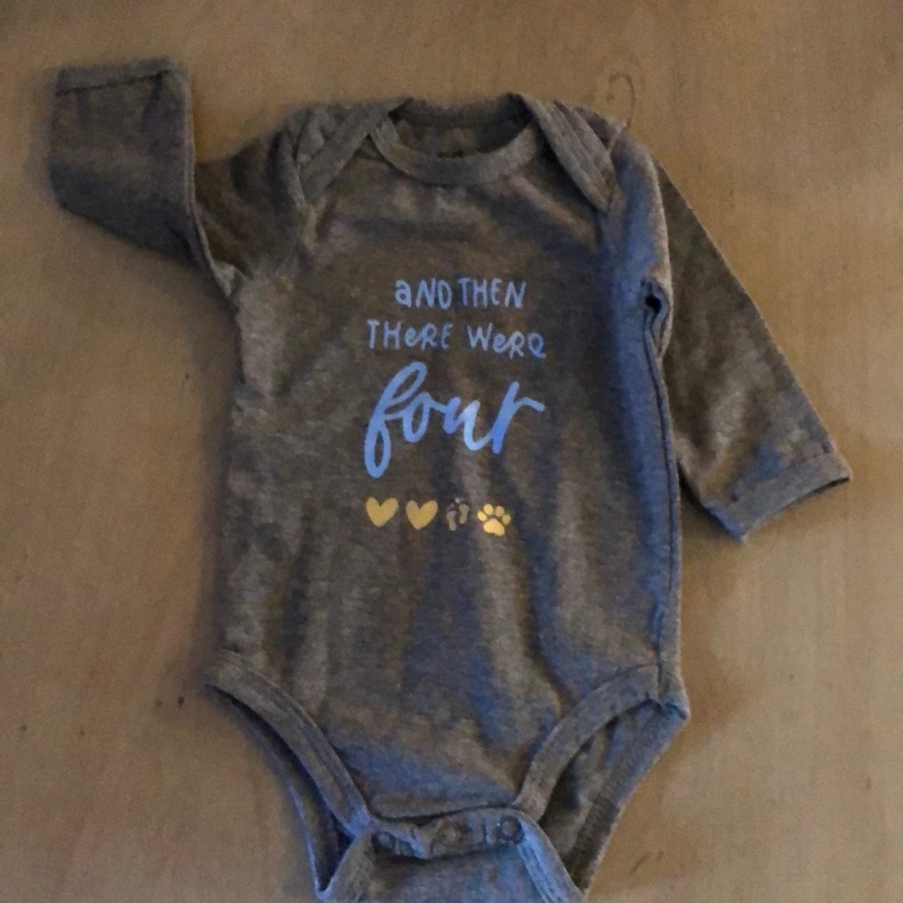 Unisex- “and then there were 4” -onesie